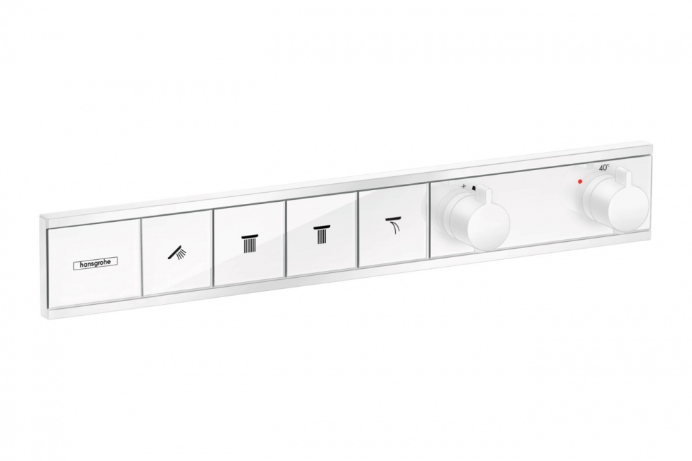 HANSGROHE RainSelect Термостат, скрытого монтажа, для 4 потребителей, матовый белый арт. 38755