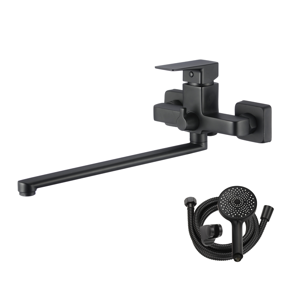 Смеситель для ванны WesnaArt NARCIS NAR06-320BL-25221, черный арт. 167535
