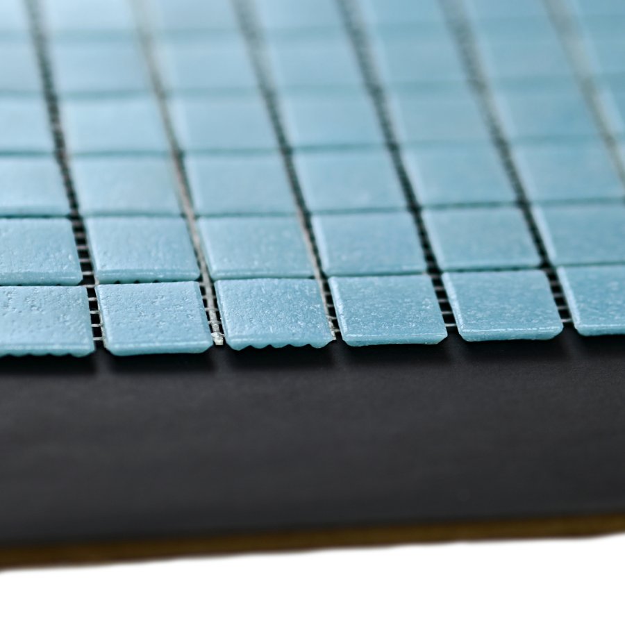 Плитка декоративная стеклянная  Simple Blue/Простой синий 20*20 327*327 бумага арт. 90276