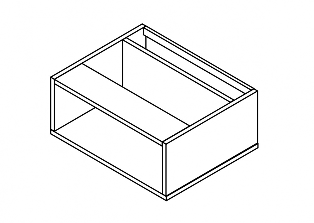 GAMADECOR ICON BPS-H Тумба под раковину открытая, 60x25,2x47,4 см, Matt lacquer арт. 33609