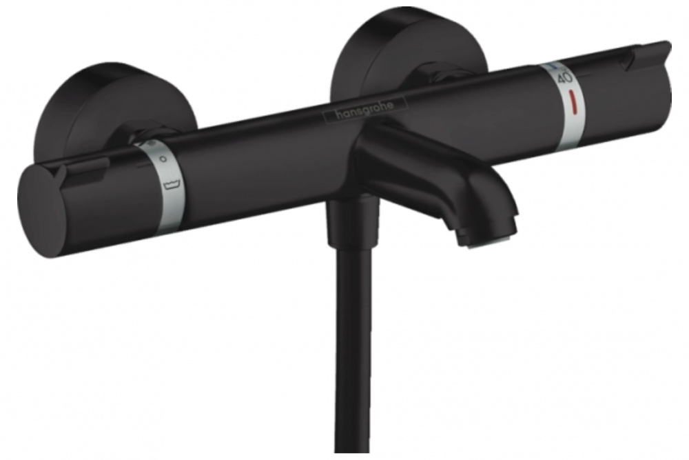 HANSGROHE Ecostat Термостат для ванны Ecostat Comfort, ВМ, ½', шлиф. черный хром арт. 39845