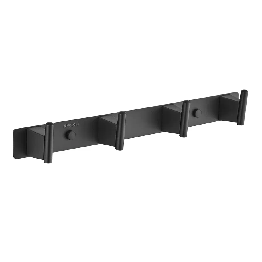 Планка с 4 крючками  Shevanik SG5741H, черный арт. 183081