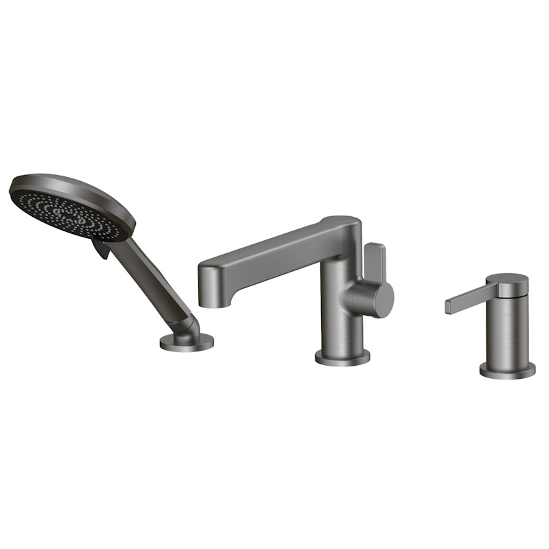 Смеситель на борт ванны ESKO SC355GM, оружейная сталь арт. 168033