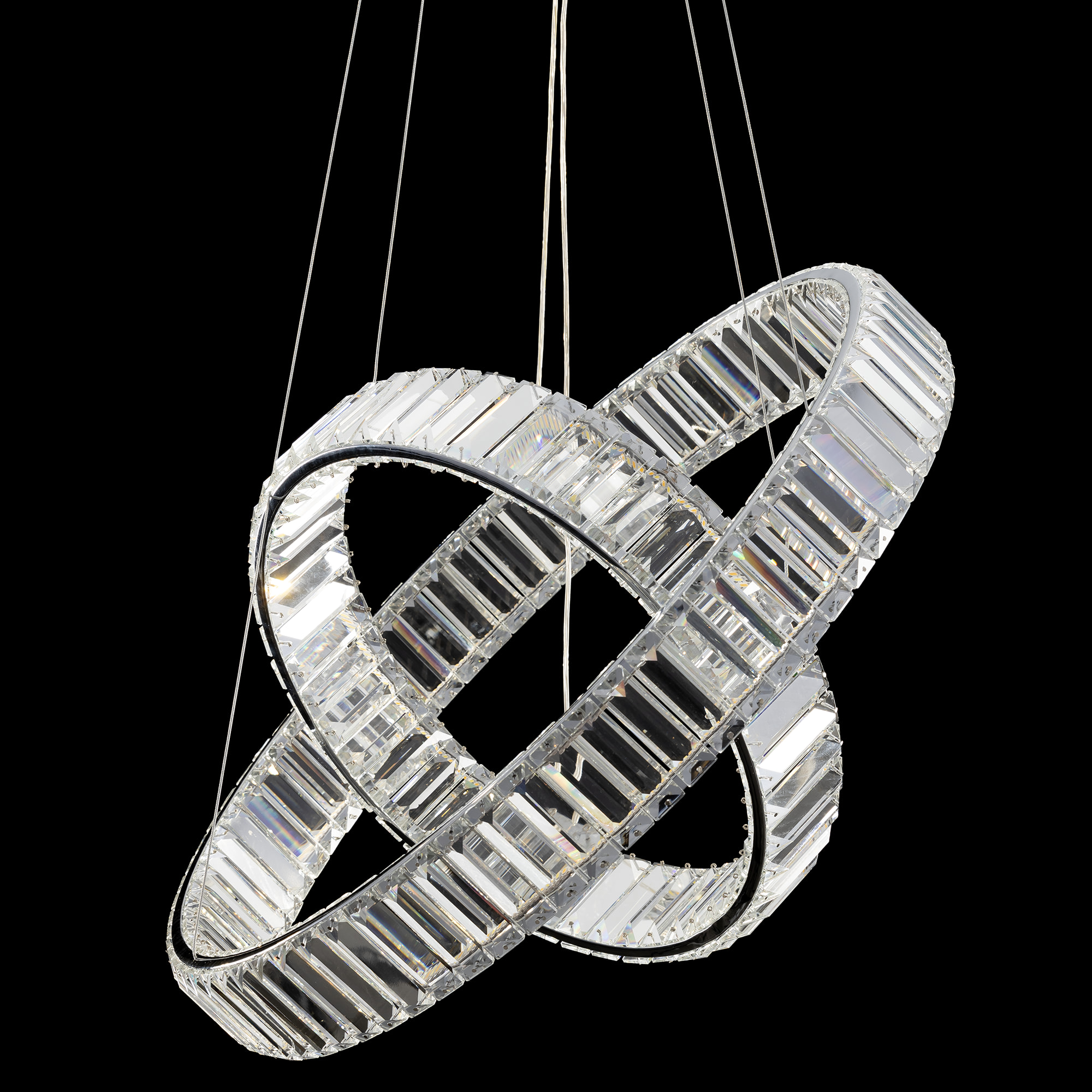Citilux Чезаре CL338261 LED Люстра хрустальная с пультом Хром арт. 89039