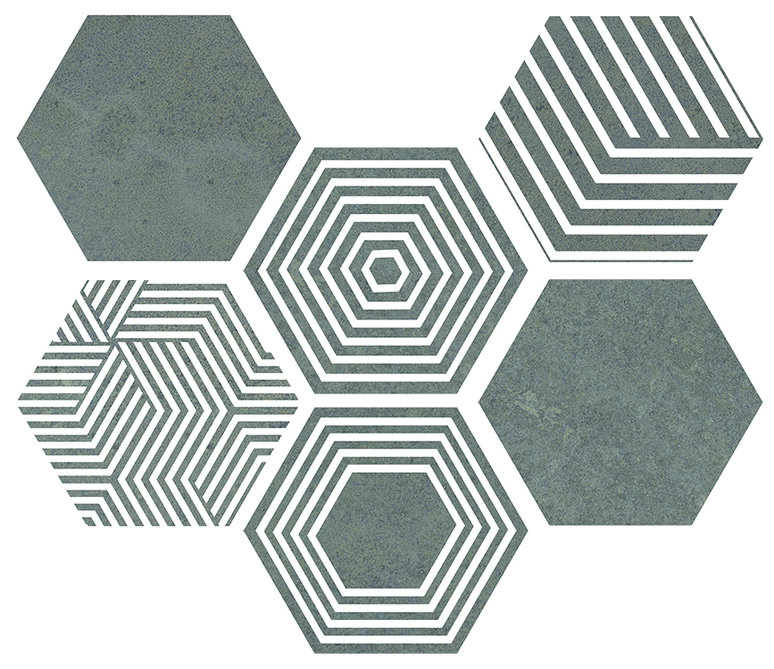 Керамогранит PIER17 Hexa Turquoise 23,2x26,7 арт. 122662