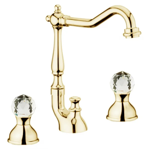 Смеситель для раковины Webert Karenina KA750202010, золото арт. 161903