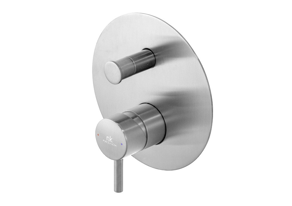 NOKEN ROUND INOX Внешняя часть смесителя для душа, браш. нержавеющая сталь арт. 192930