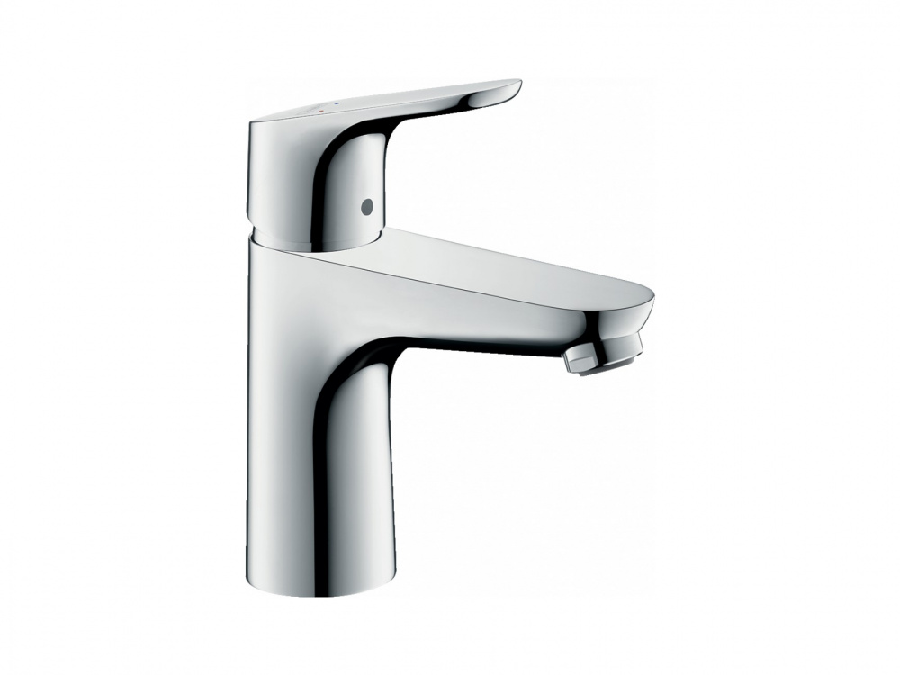 HANSGROHE FOCUS Смеситель для раковины 100, однорычажный, со сливным гарнитуром, 5 л/мин., хром арт. 35095