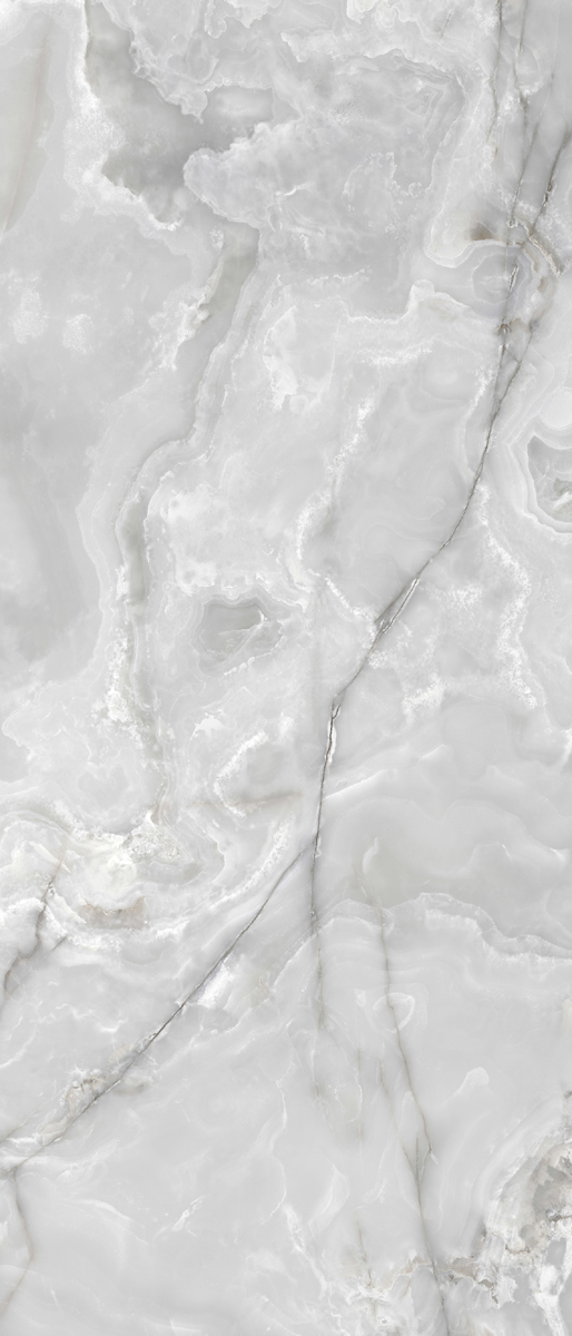Керамогранит  ONYX&MORE SILVER ONYX GLO 6MM R 120x280 арт. 84013