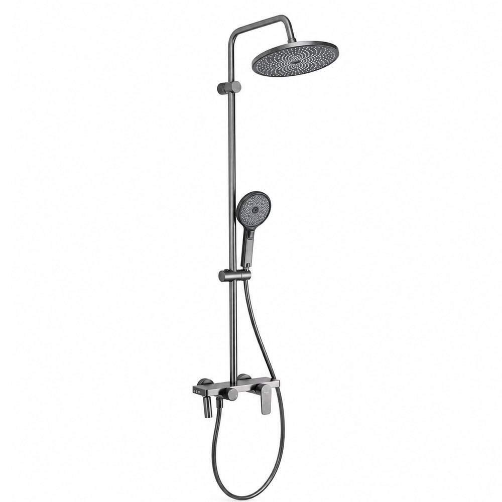 Душевая система FRAP F24201-9, оружейная сталь арт. 192242