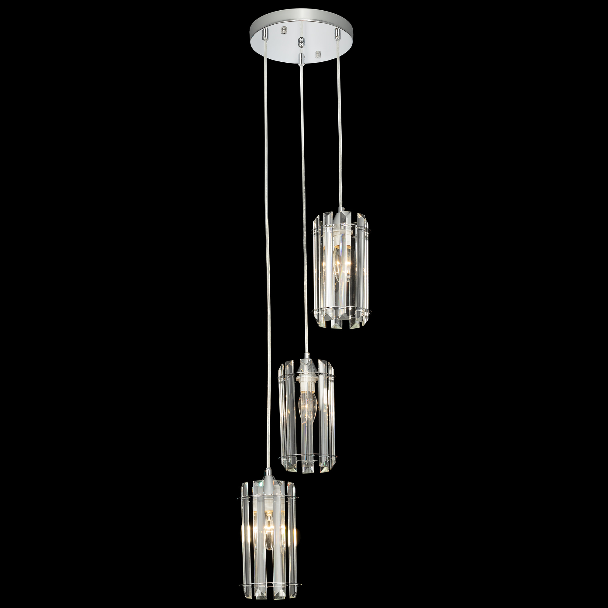Citilux Джейн CL306031 Хрустальный подвесной светильник Хром арт. 89117