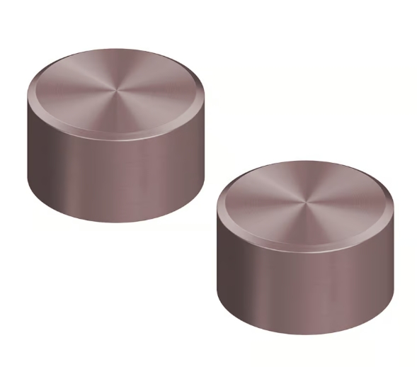 QUADRO DESIGN STEREO Комплект из 2 запорных вентилей на столешку, AISI316L OR PVD: Pink gold арт. 35855