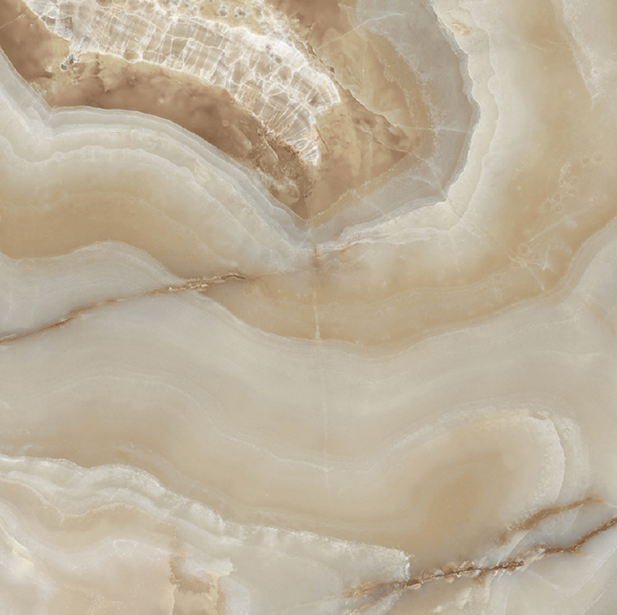 Керамогранит  ONYX&MORE GOLDEN ONYX GLO 6MM 80x80 RET арт. 84037