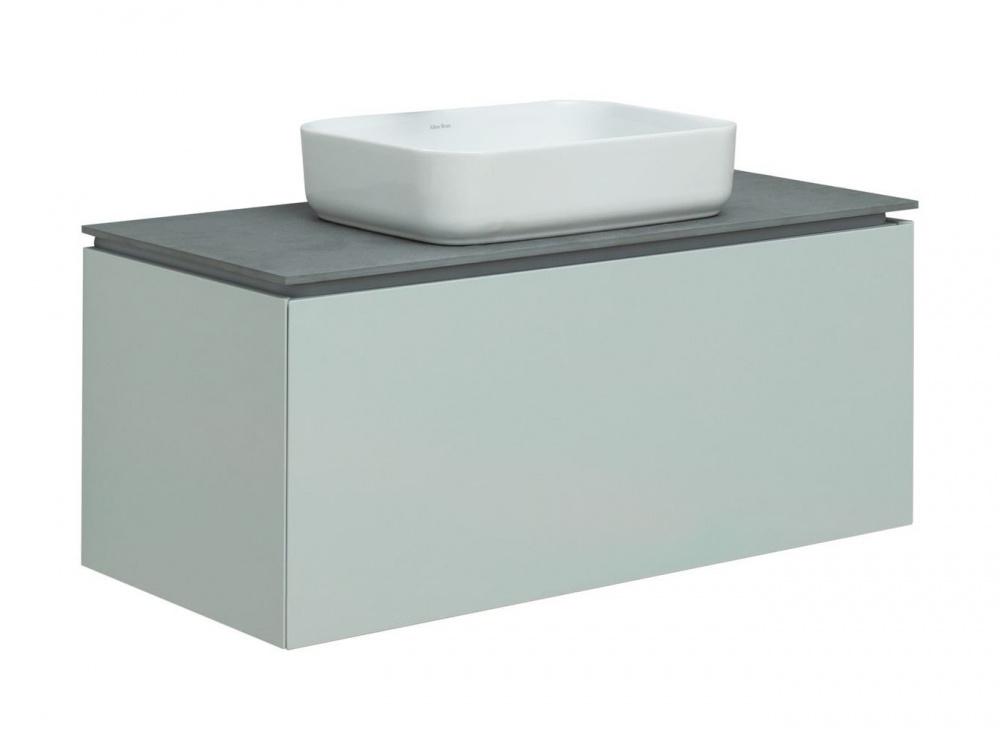 ALLEN BRAU INFINITY Тумба 100 1+1 для раковины без столешницы, 992x456xH422 мм, рapyrus white matt арт. 33325