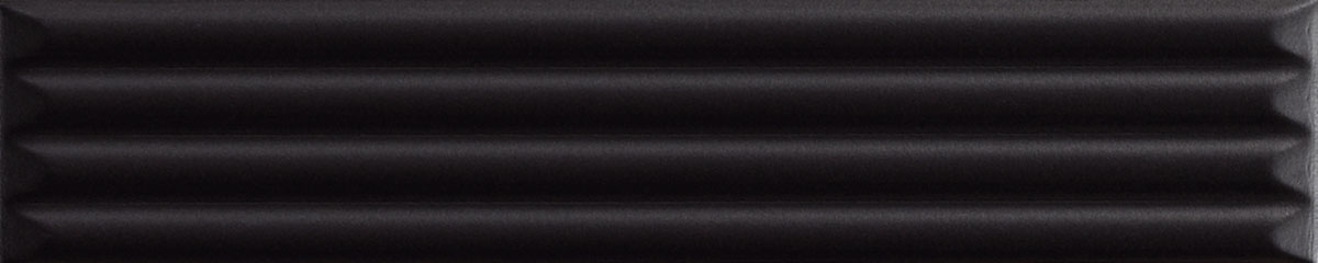 Керамическая плитка UP Cannettato Black Glossy 25x5 арт. 209283