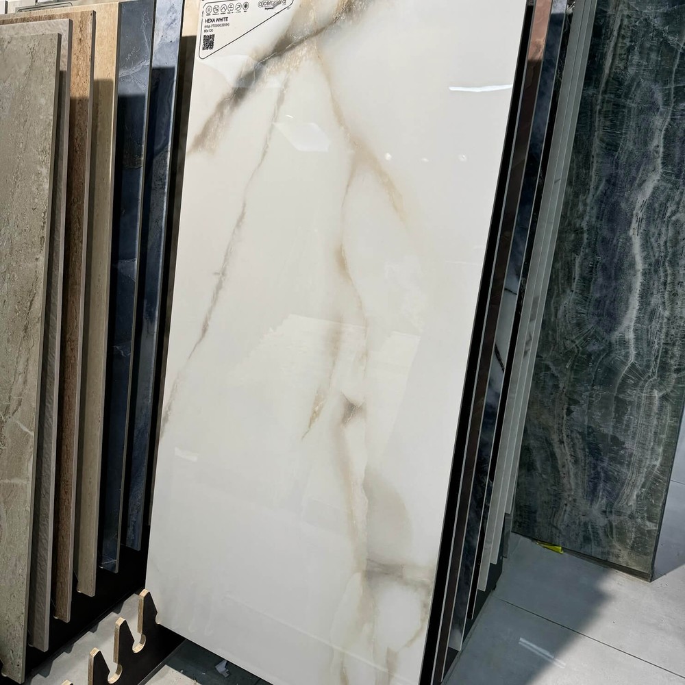 Плитка Hexa White Polished 60х120 см (9 мм) арт. 128442
