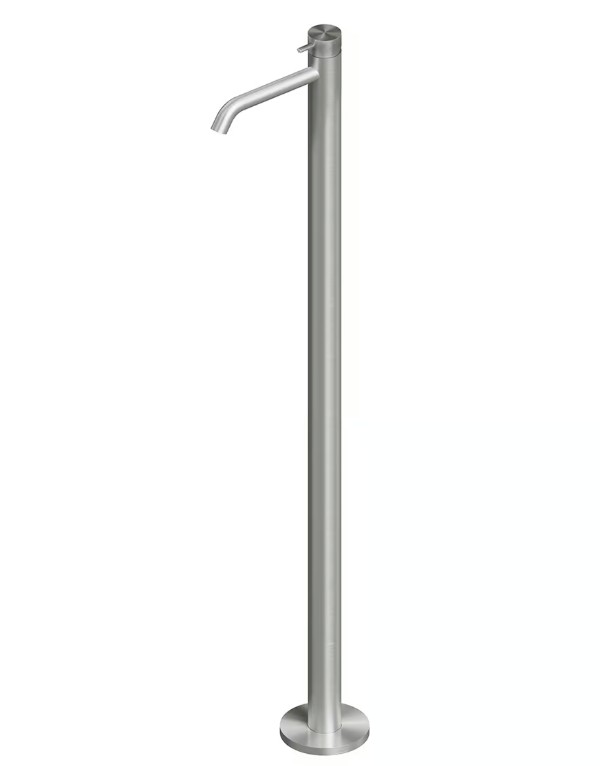QUADRO DESIGN SOURCE Смеситель для раковины напольный, AISI316L Brushed Stainless Steel арт. 35813