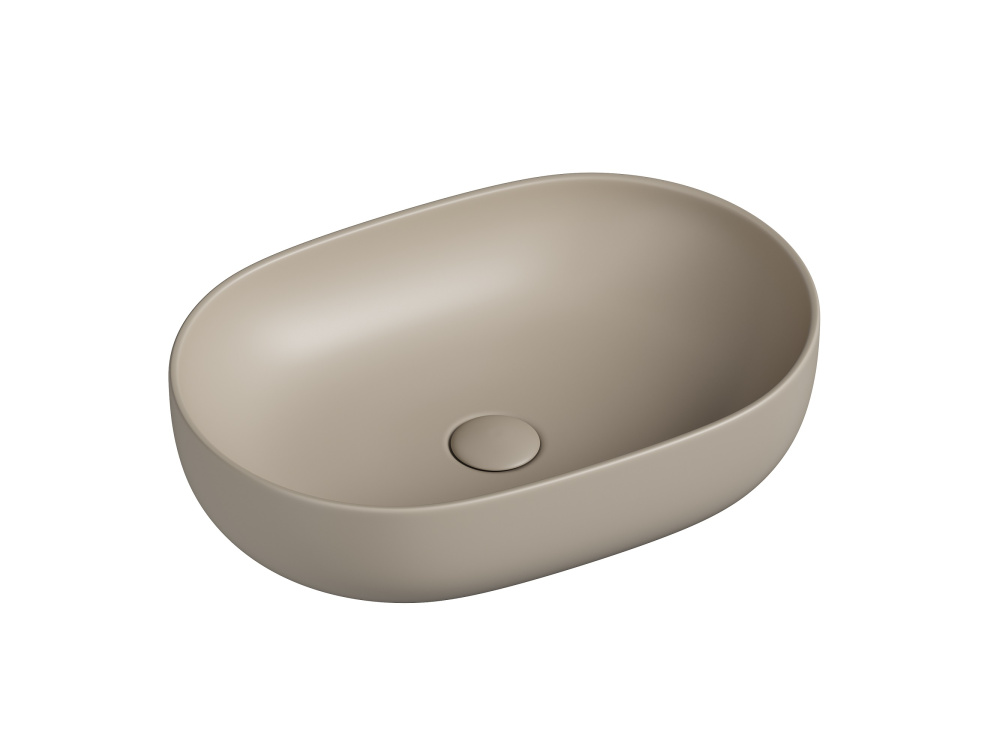 CERAMICANOVA Element Раковина накладная 600х415хH135 мм, капучино матовый арт. 77396