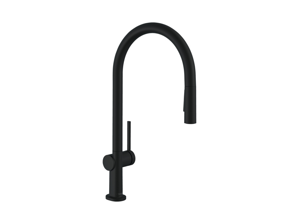 HANSGROHE Talis M54 Кухонный смеситель однорычажный, 210, с вытяжным душем, 2jet, Mattschwarz арт. 40336
