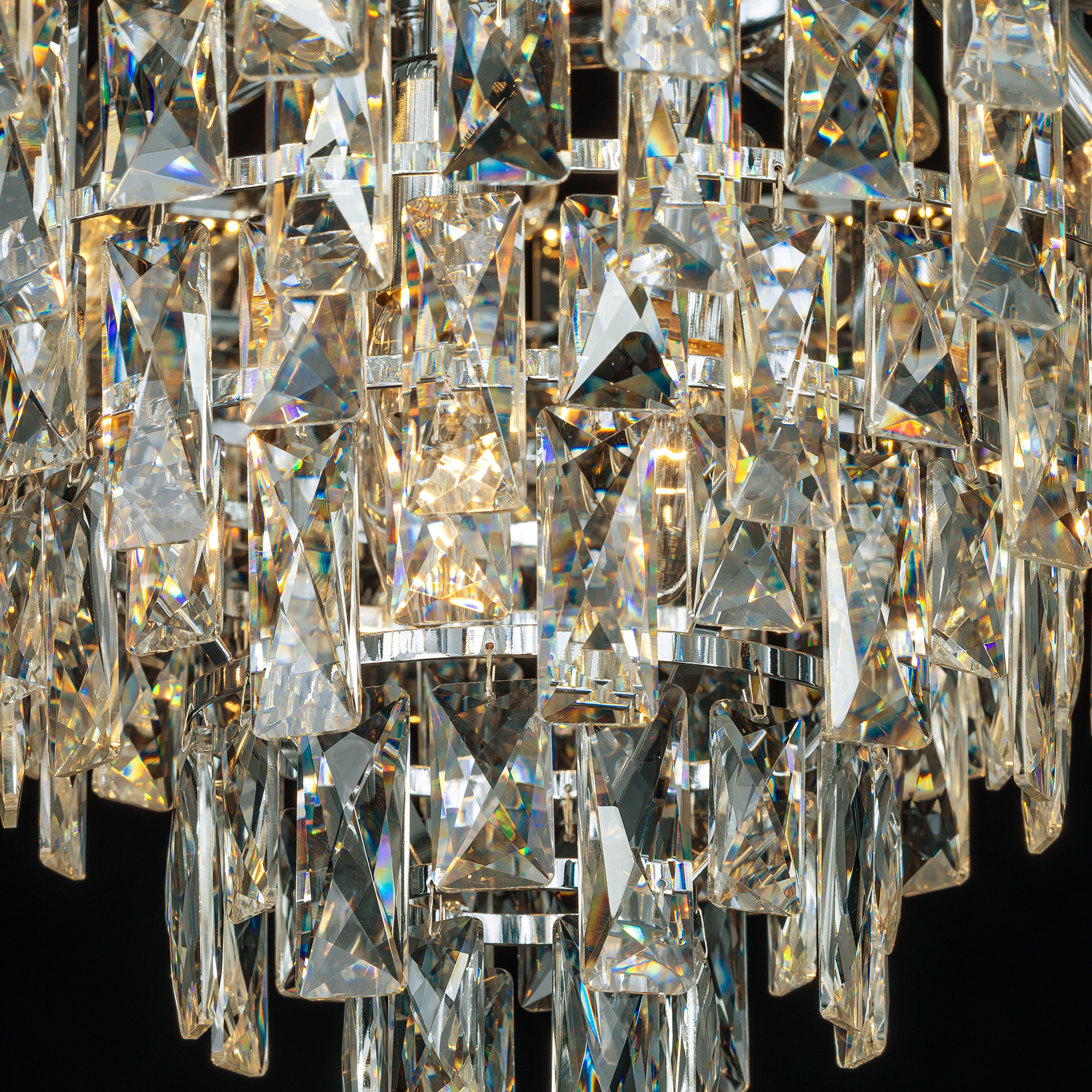 Citilux SAGRADA CL317281 Люстра хрустальная подвесная Хром арт. 89468
