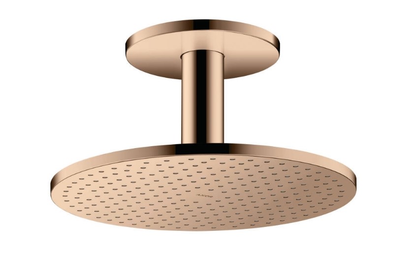 AXOR SHOWERSOLUTIONS Верхний душ 300 мм, 2jet с потолочным подсоединением, Polished Red Gold арт. 37951