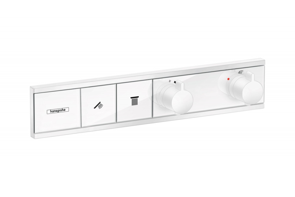 HANSGROHE RainSelect Термостат, скрытого монтажа, для 2 потребителей, белый матовый арт. 38855