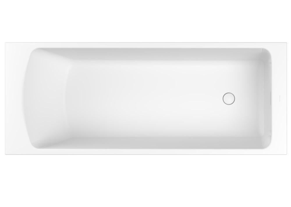 WHITECROSS Coin Ванна из искуственного камня SolidSurface 175x70 см, белый матовый арт. 32588