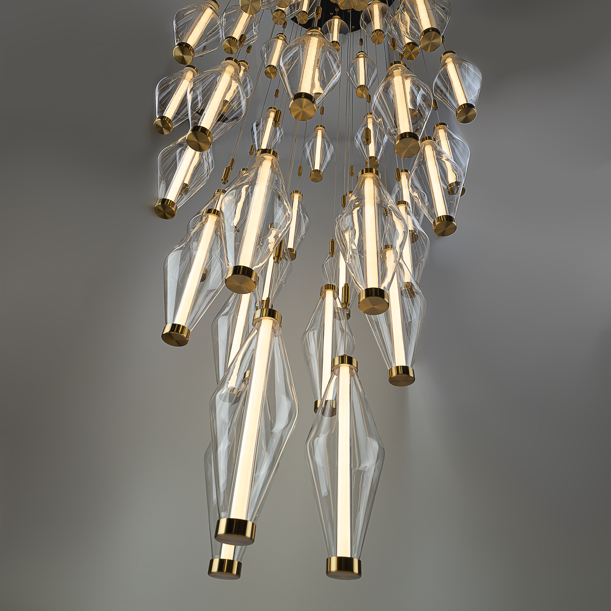 Citilux TANNA CL253050 LED Каскадная люстра Латунь арт. 125008