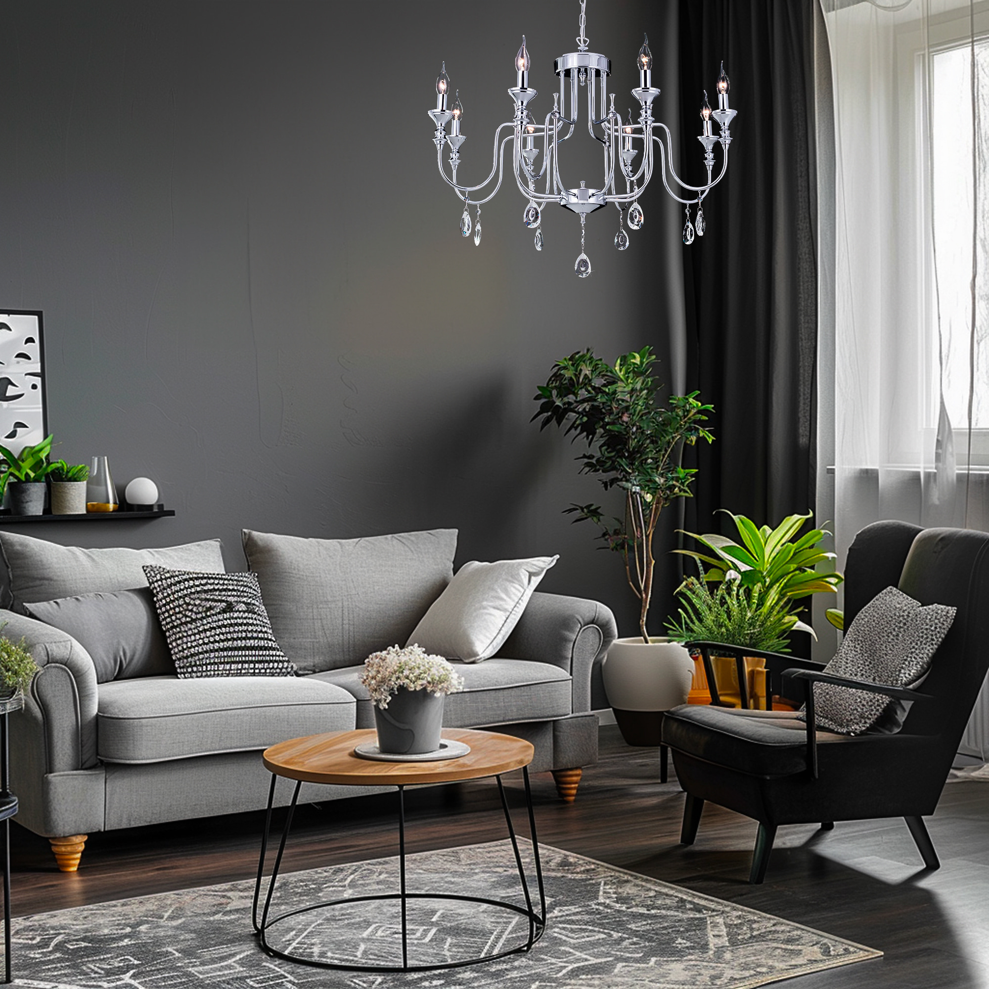 Citilux Рига CL437181 Люстра подвесная Хром арт. 88044