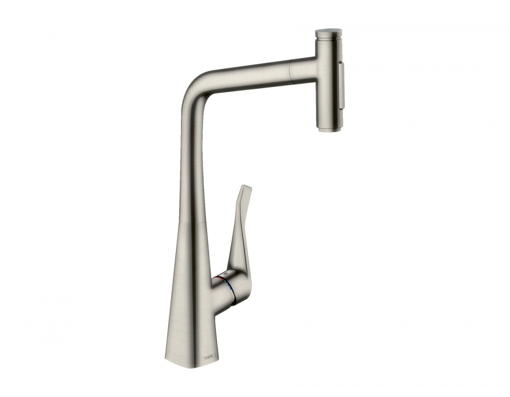 HANSGROHE Metris Select M71 Кухонный смеситель, 320, с вытяжным душем, 2jet, sBox, нерж. сталь арт. 40317