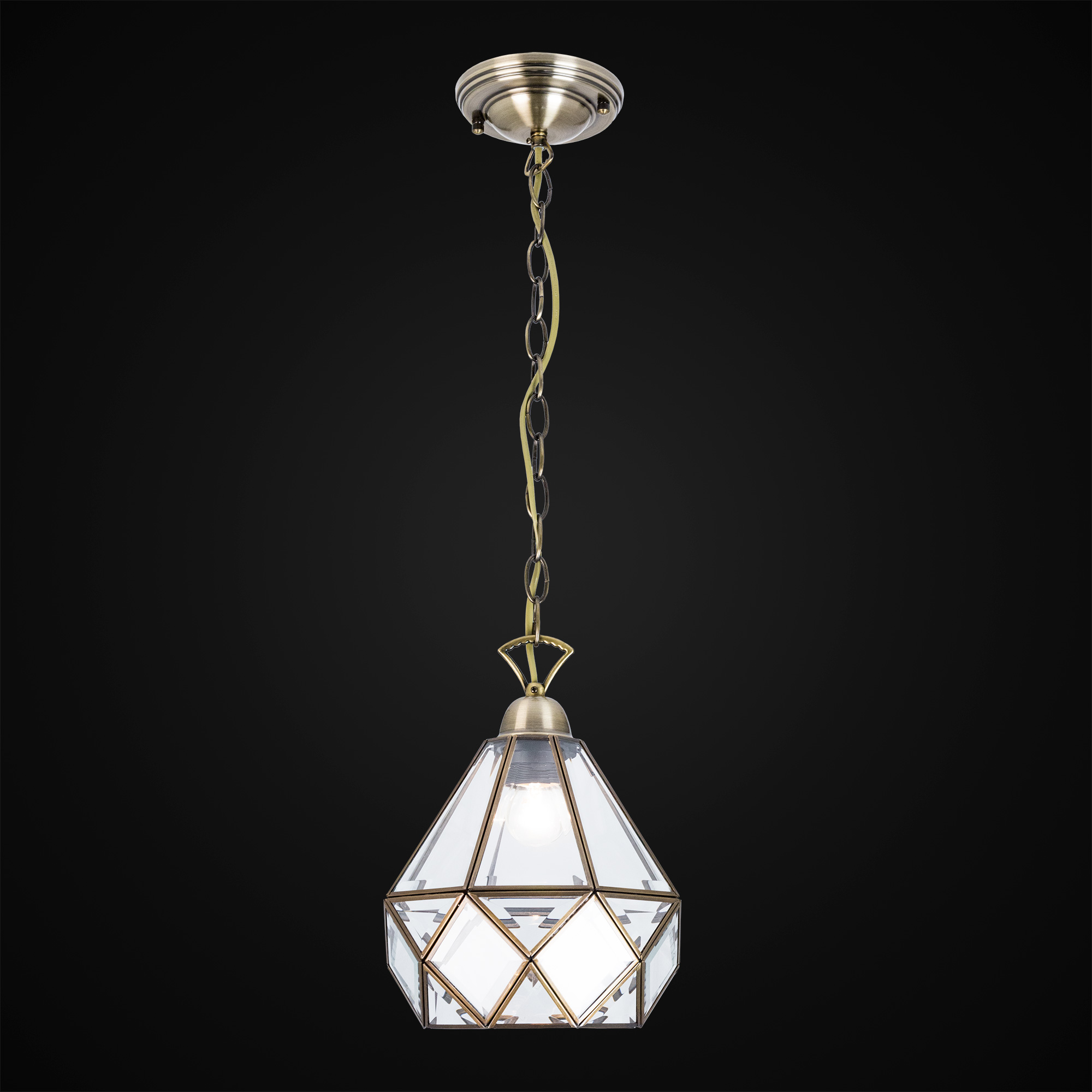 Citilux Витра-1 CL442110 Подвесной светильник витражный Бронза арт. 88062