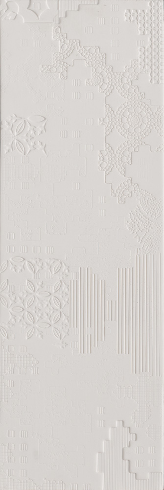 MUTINA PATCHWORK RELIEF BIANCO 18х54 арт. 87676