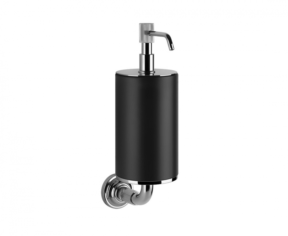 GESSI VENTI20 Дозатор для жидкого мыла, настенный, черный/Chrome арт. 30644
