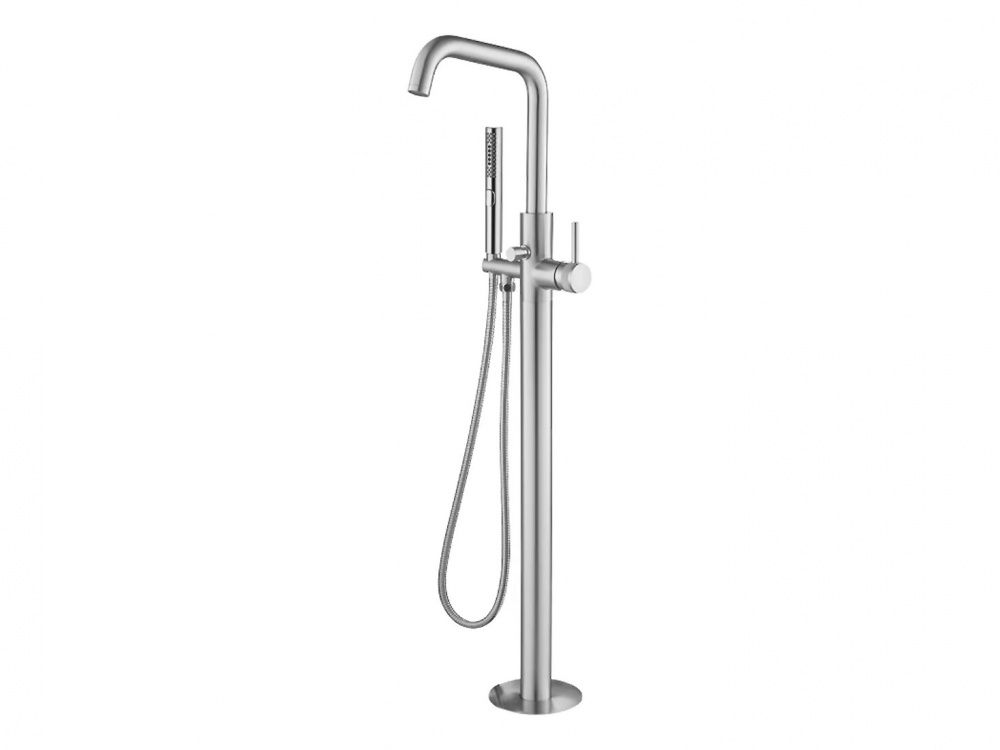 ALLEN BRAU PRIORITY Cмеситель напольный, высота 1037 мм, Kerox, Easy box, браш.никель арт. 39860
