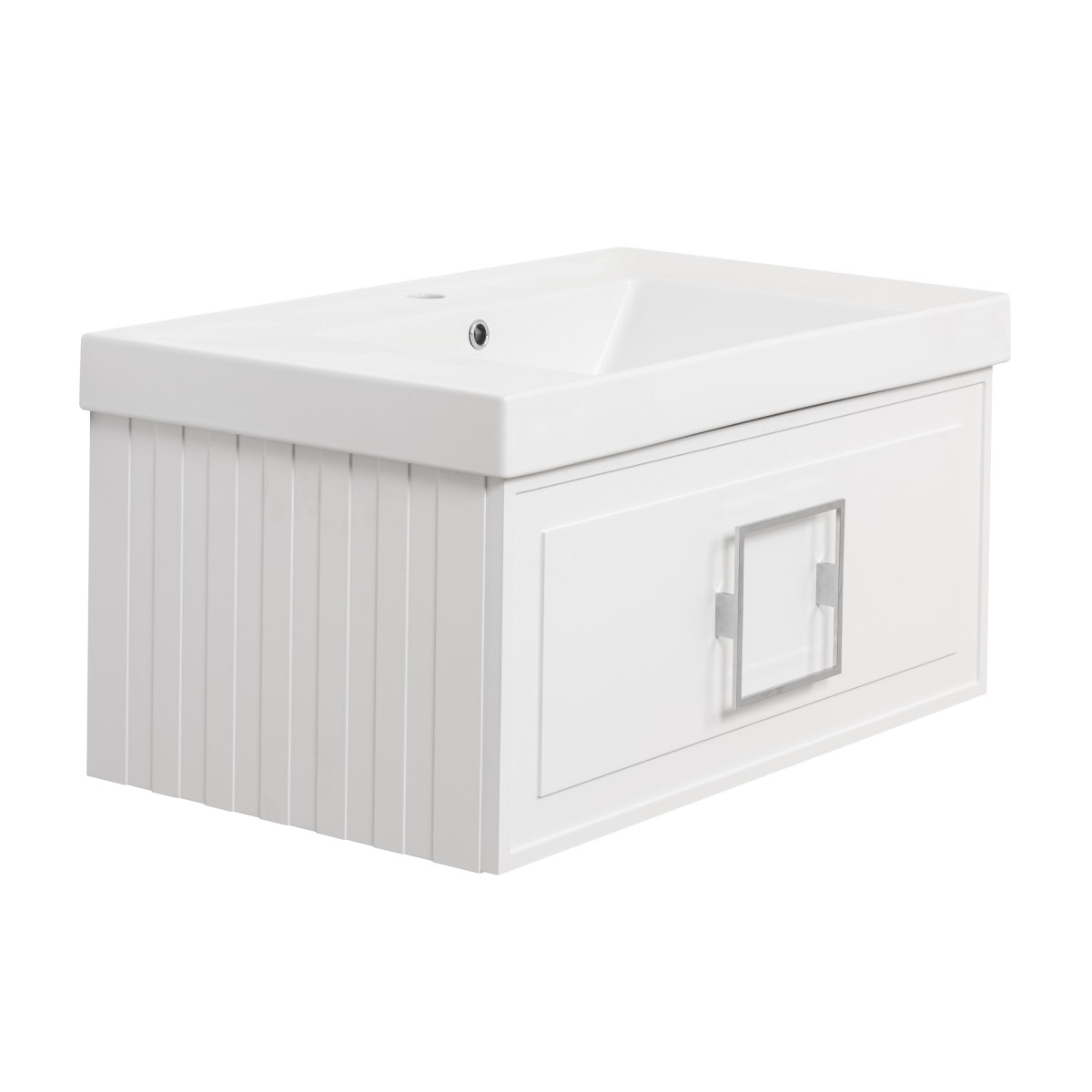 Тумба под раковину подвесная La Fenice Cubo FNC-01-CUB-B-80, белая арт. 177376