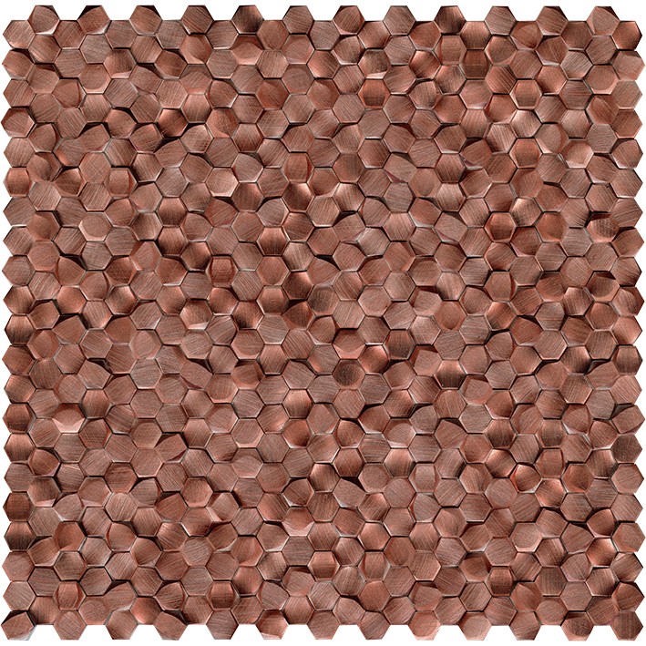 LANTIC GRAVITY ALUMINIUM 3D HEXAGON COPPER 30.7х30.1 G-150 арт. 87116