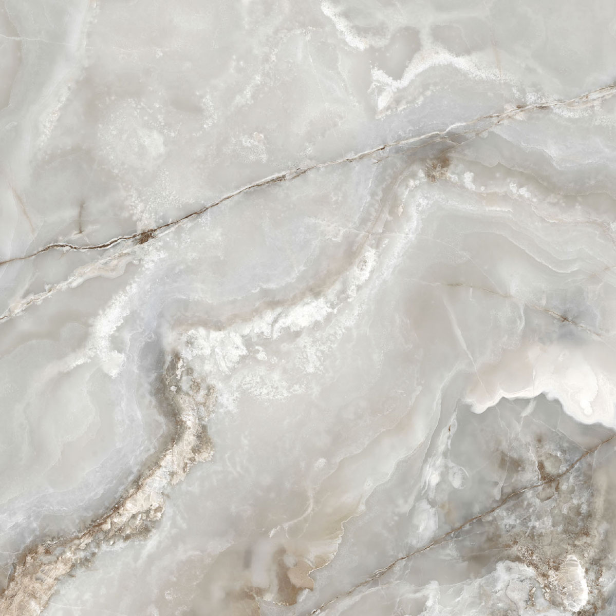 Керамогранит  ONYX&MORE SILVER ONYX SATIN 6MM R 160X160 арт. 84007