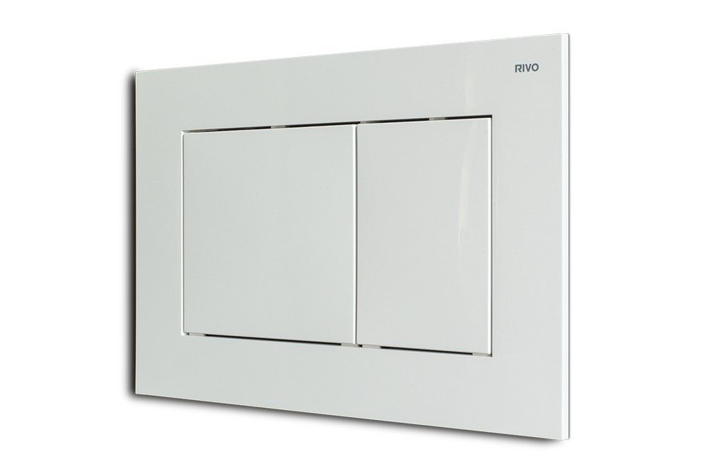 RIVO Touch Line Панель двойного смыва для баков RIVO Set A, Белый глянцевый арт. 203191
