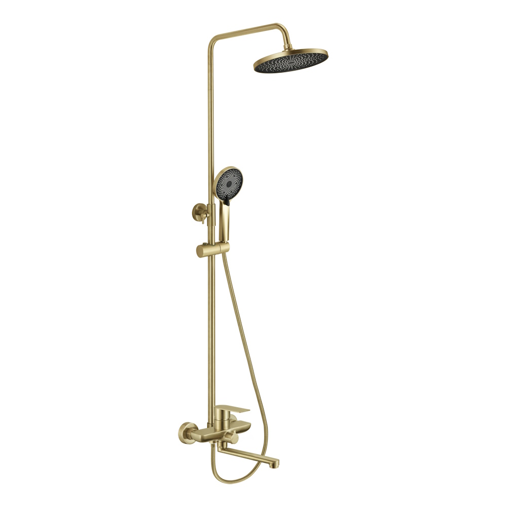 Душевая система Fmark FS8845-25C, матовое золото арт. 192099
