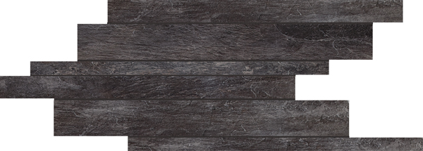 Керамогранит ARDOISE NOIR NAT MOD LISTELLO SFALSATO 21X40 арт. 84426