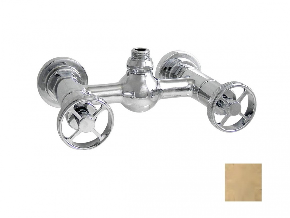 NICOLAZZI ARENA Двухвентильный смеситель для душа, Antique Gold Opaco арт. 203359