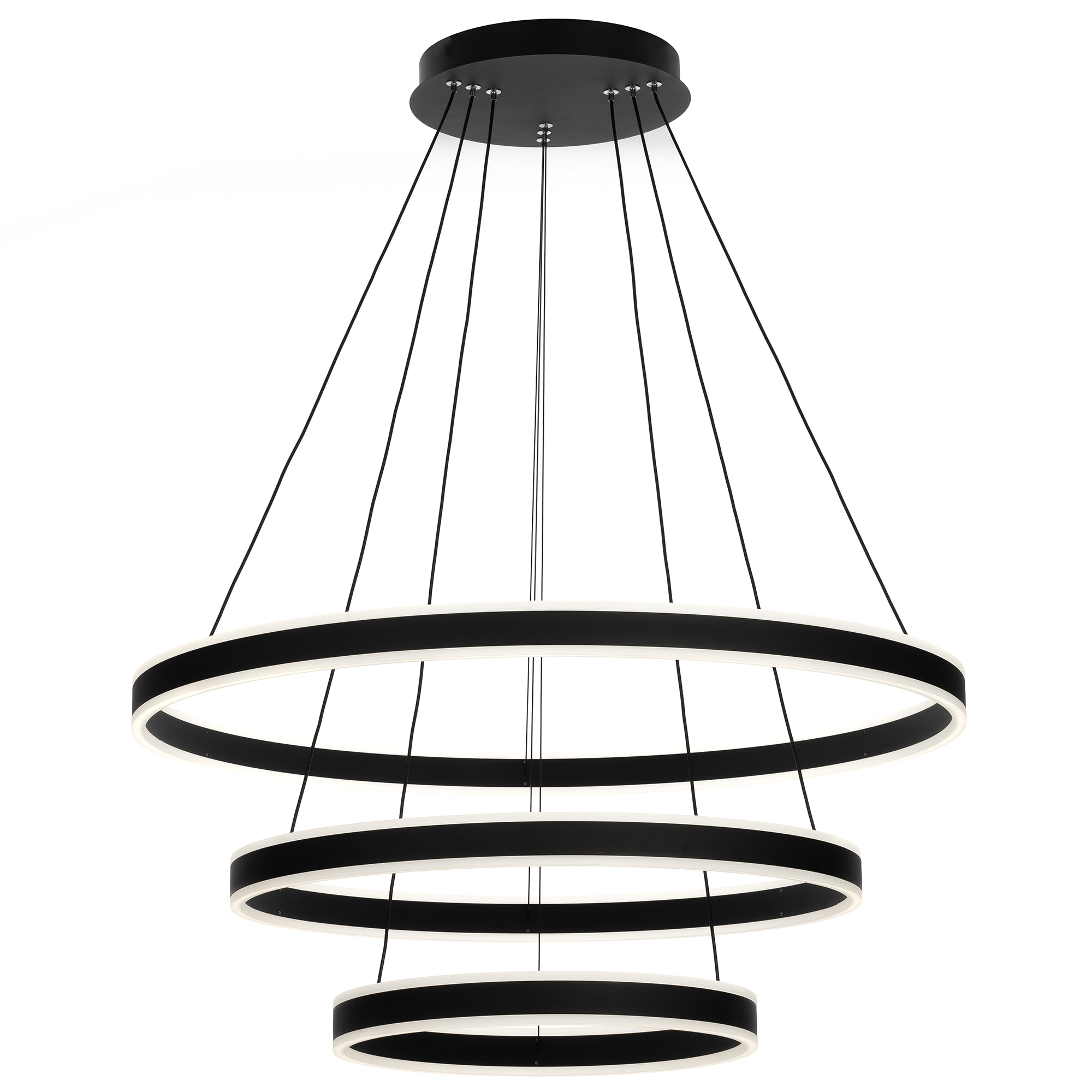 Citilux Дуэт CL719681 LED Люстра подвесная с пультом Чёрная арт. 89011
