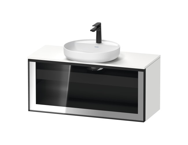 DURAVIT VITRIUM Тумба для раковины, 1000х420 мм, 18 White Matt/black арт. 33701
