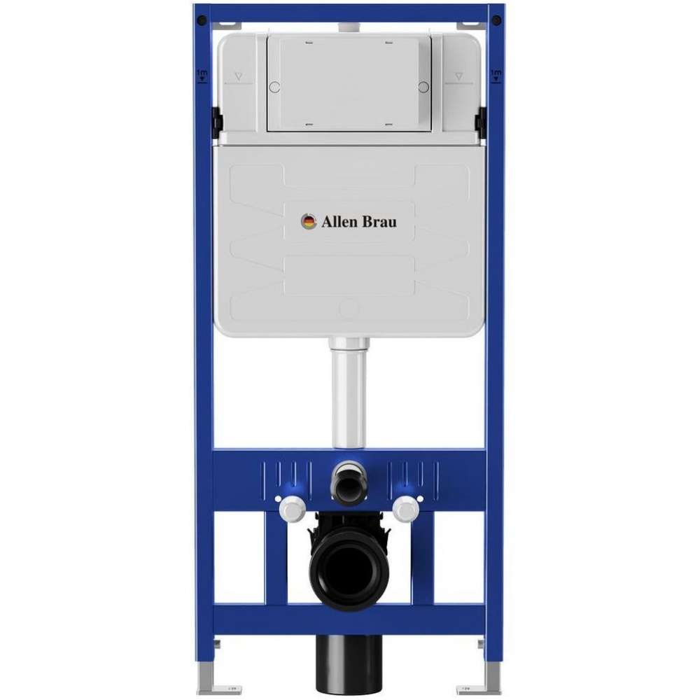 ALLEN BRAU PNEUMATIC Инсталляция для подвесного унитаза, БЕЗ кнопки смыва,1112х190х500 мм арт. 33013