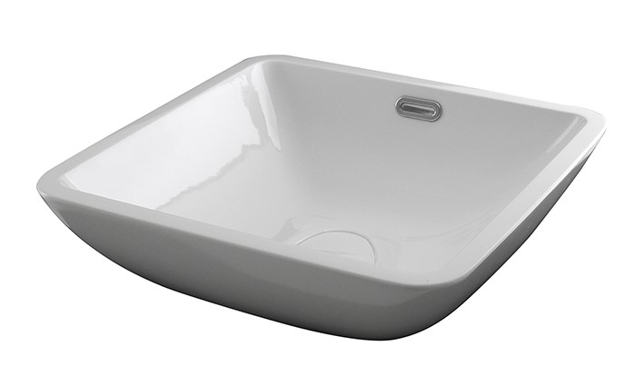 NOKEN FORMA SQUARE Раковина настольная 40x40 см, с переливом, без креплений, белый арт. 36248