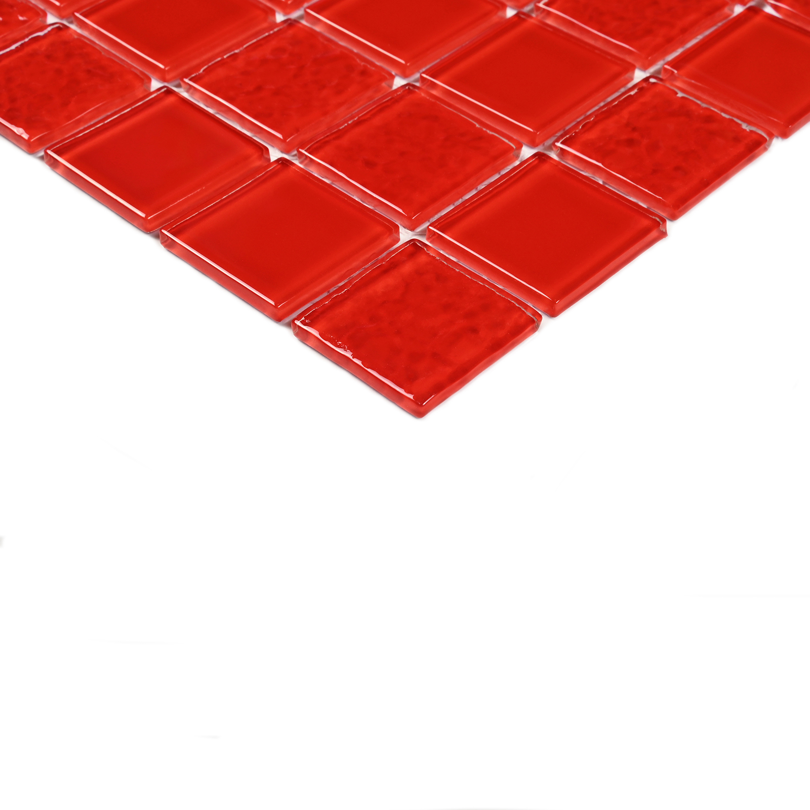 Плитка декоративная стеклянная Red Rose/Красная роза 3,5*25*25 300*300 арт. 90701