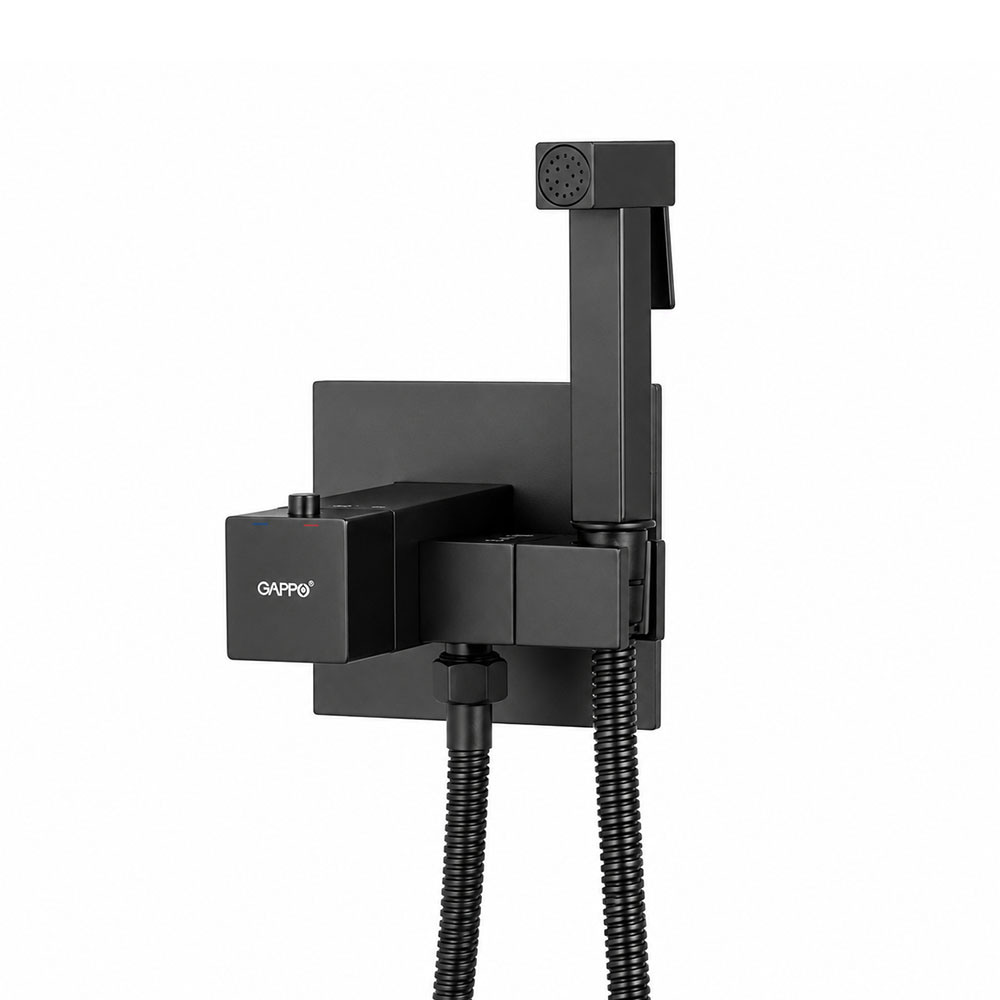 Гигиенический душ с термостатом GAPPO G7207-60, черный арт. 189811