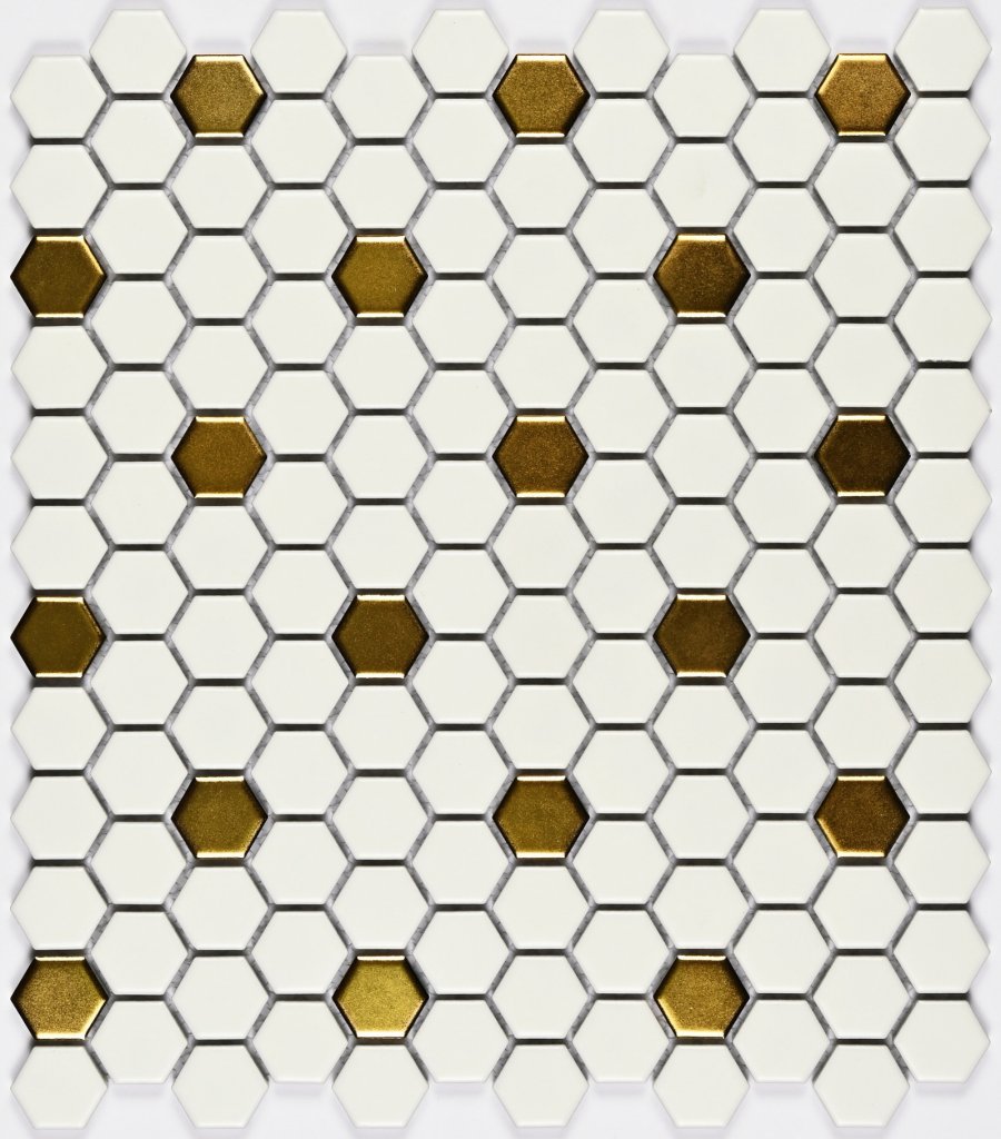 Плитка декоративная керамическая Babylon Gold matt 6*23*26 260*300 арт. 90279