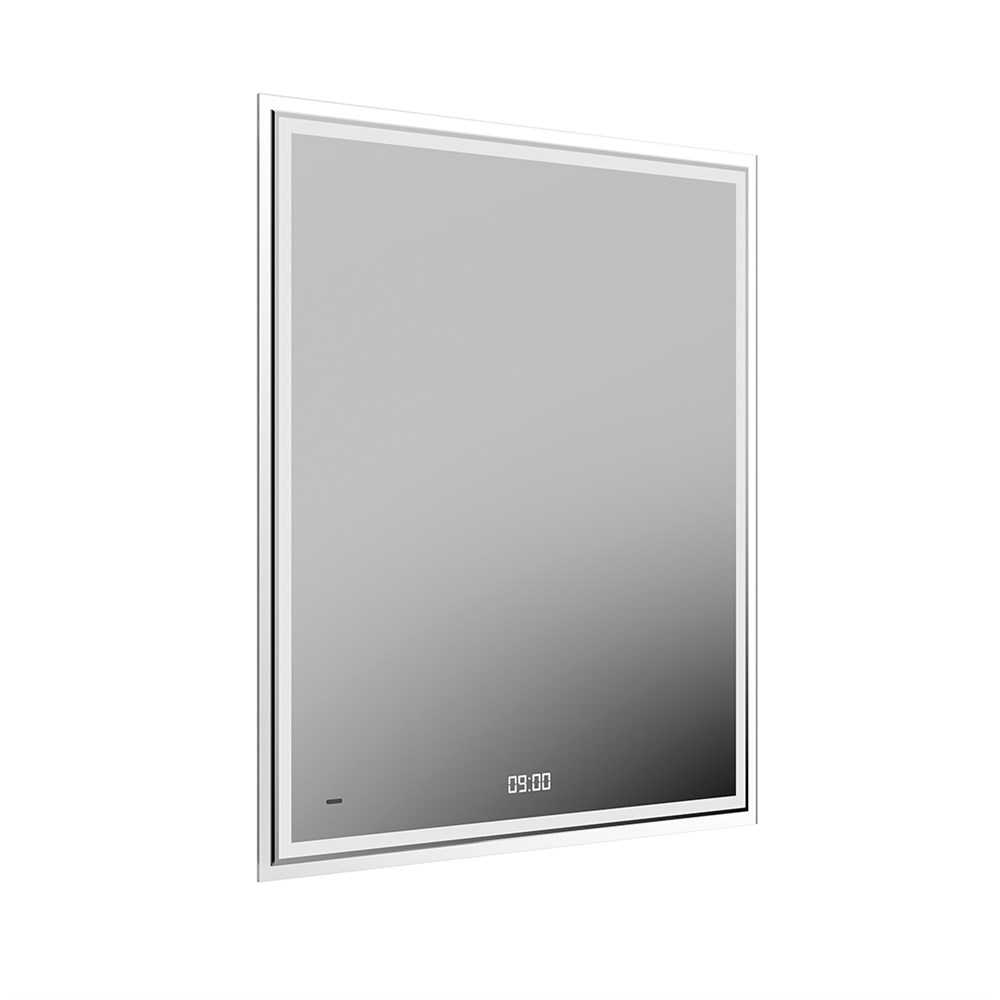 TE.mi.70 Зеркало Tecno/Текно c LED 70 с подсветкой, с функцией антизапотевание, белый глянцевый арт. 125238