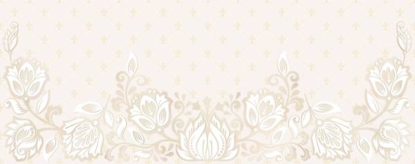 Керамическая плитка Аурелия роял цветы кремовый / Плитка 20.1*50.5 Aurelia royal flores crema арт. 73182